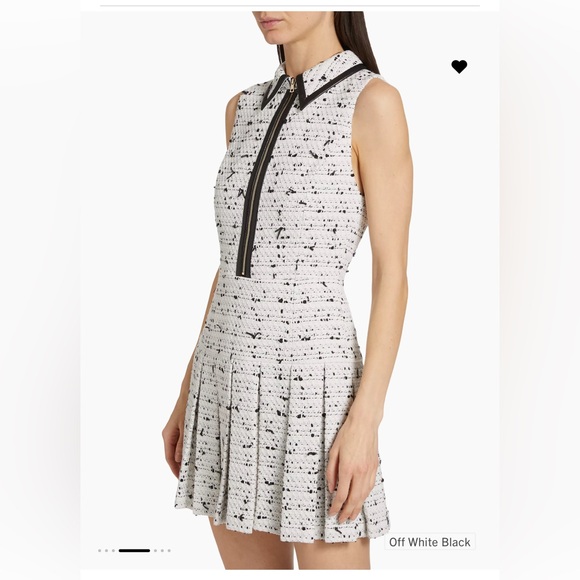 Ellis Tweed Pleated Minidress. NWOT - Picture 2 of 6